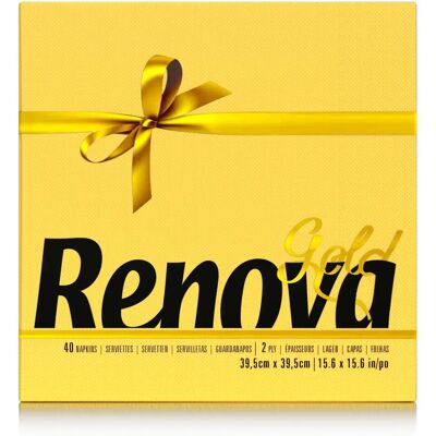 RENOVA - Gold Tuscany Amarelo 2 Folhas - Gelb - 2-Lagen - Napkins RENOVA - Gold Tuscany Amarelo 2 Folhas - Gelb - 2-Lagen - Napkins