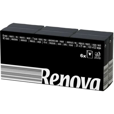 Lenços de Bolso Pretos Renova - Pocket Tissues Lenços de Bolso Pretos Renova - Pocket Tissues