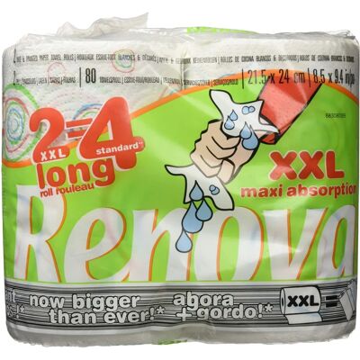 Renova Impressão Branca 2 Camadas Natal Papel de Cozinha - 2 Rolos Renova Impressão Branca 2 Camadas Natal Papel de Cozinha - 2 Rolos