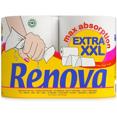 Renova Extra XXL Saugfähiges Küchentuch - Küchenpapierrolle Renova Extra XXL Saugfähiges Küchentuch - Küchenpapierrolle