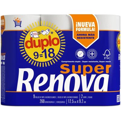 Papier Toilette 2 Couches Renova - Papier Toilette - Publicité Papier Toilette 2 Couches Renova - Papier Toilette - Publicité
