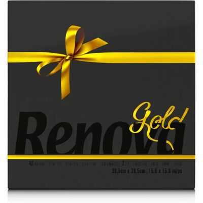 Serviettes en or Renova - 40x40cm, 40 pièces, Noir - Publicité Serviettes en or Renova - 40x40cm, 40 pièces, Noir - Publicité