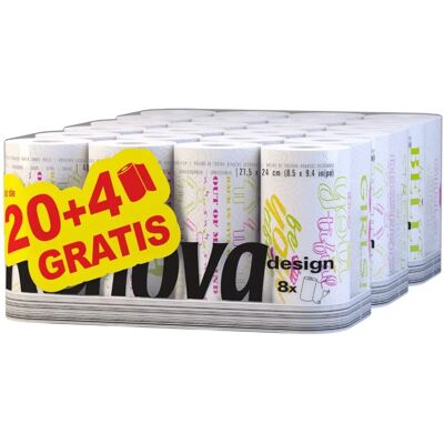 Rouleau de Cuisine Renova 20 + 4 Offerts - Publicité Rouleau de Cuisine Renova 20 + 4 Offerts - Publicité