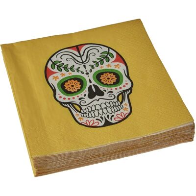 Serviettes Mexicaines Tête de Mort RENOVA - Édition Limitée Serviettes Mexicaines Tête de Mort RENOVA - Édition Limitée