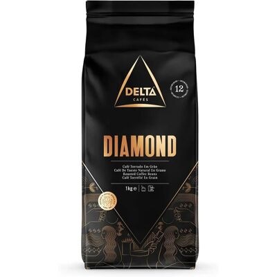 Ziarna Kawy Delta Cafés Diamond 1kg - Arabica, Owocowe, Pełne ciała Ziarna Kawy Delta Cafés Diamond 1kg - Arabica, Owocowe, Pełne ciała