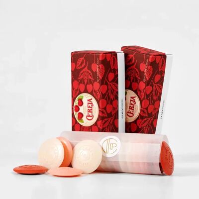 Claus Porto - Cereja Guest Soap Box - Lucious Cereja - Soap Set Claus Porto - Cereja Guest Soap Box - Lucious Cereja - Soap Set
