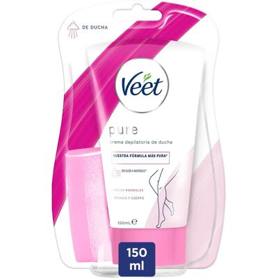 Crème Dépilatoire Veet Pure pour Peau Sèche en Douche - Crème Dépilatoire Crème Dépilatoire Veet Pure pour Peau Sèche en Douche - Crème Dépilatoire