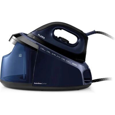 Flama 5540FL - Preto, Azul - Ferro a vapor e a seco Flama 5540FL - Preto, Azul - Ferro a vapor e a seco