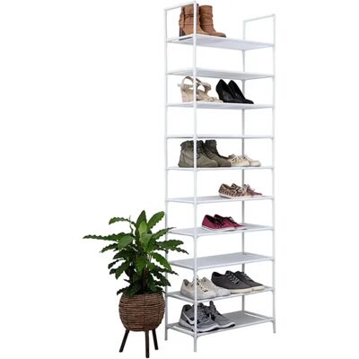IVOL Rangement à chaussures - 20 paires - Blanc - 10 étagères - Publicité IVOL Rangement à chaussures - 20 paires - Blanc - 10 étagères - Publicité