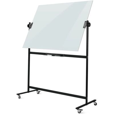 Pizarra de cristal móvil Vivol - 100x150 cm - Doble cara - Magnética Pizarra de cristal móvil Vivol - 100x150 cm - Doble cara - Magnética