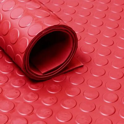 Tapis en caoutchouc rouge IVOL - 3mm d'épaisseur, 120cm de large, motif antidérapant - Publicité Tapis en caoutchouc rouge IVOL - 3mm d'épaisseur, 120cm de large, motif antidérapant - Publicité