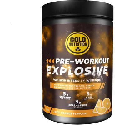 Gold Nutrition Pre-Workout Explosive Arancia - Polvere 1 kg Gold Nutrition Pre-Workout Explosive Arancia - Polvere 1 kg