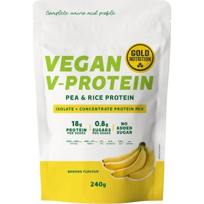 Gold Nutrition V-Protein Banana Vegan Protein Powder - Vegan Protein Gold Nutrition V-Protein Banana Vegan Protein Powder - Vegan Protein