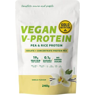 Gold Nutrition Proteina V-Vegan Vaniglia - Polvere di Proteina Vegetale Gold Nutrition Proteina V-Vegan Vaniglia - Polvere di Proteina Vegetale