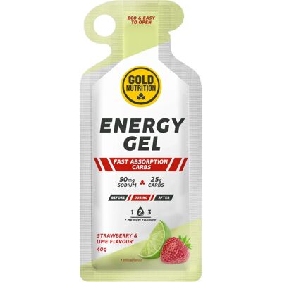 Gold Nutrition Energy Gel 40g Strawberry Lime - Energy Gel Gold Nutrition Energy Gel 40g Strawberry Lime - Energy Gel