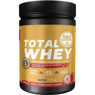 Gold Nutrition Total Erdbeer Whey 800 g - Molkenproteinpulver Gold Nutrition Total Erdbeer Whey 800 g - Molkenproteinpulver