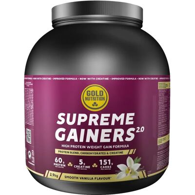 Gold Nutrition Supreme Gainers Baunilha - Suplemento de proteínas Gold Nutrition Supreme Gainers Baunilha - Suplemento de proteínas