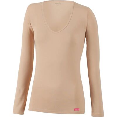 IMPETUS Camiseta de manga larga con cuello en V térmica - Camiseta IMPETUS Camiseta de manga larga con cuello en V térmica - Camiseta