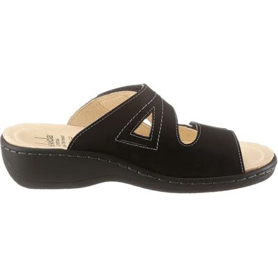 BELVIDA Größe 42 Damen Sandalen Schwarz Bedruckt BELVIDA Größe 42 Damen Sandalen Schwarz Bedruckt