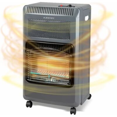 Calefactor de gas gris Jocel - 3500W, Soporta bombonas de 15kg - Calefactor de gas Calefactor de gas gris Jocel - 3500W, Soporta bombonas de 15kg - Calefactor de gas