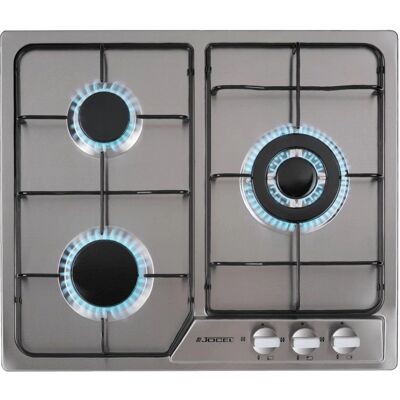 Placa de Gas Jocel JP3GI008930 - 3 Quemadores Acero Inoxidable Placa de Gas Jocel JP3GI008930 - 3 Quemadores Acero Inoxidable