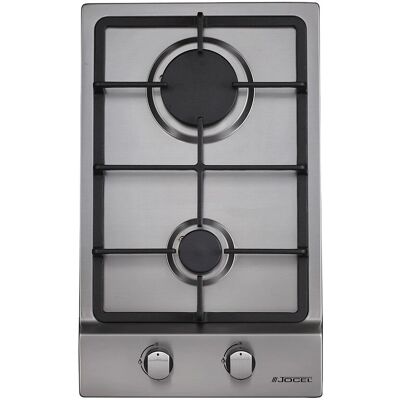 JOCEL JP2GI009074 - Placa de Gas - 2 Quemadores - 31 cm - Inox JOCEL JP2GI009074 - Placa de Gas - 2 Quemadores - 31 cm - Inox