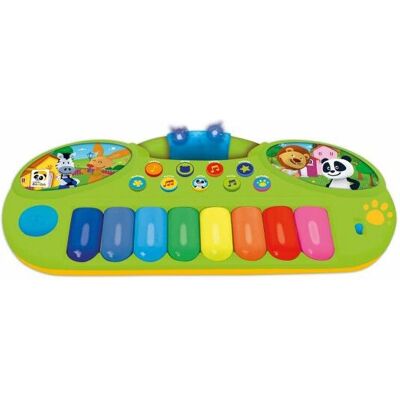 Concentra Panda - Teclado Musical - 10 Melodias, 9 Notas, 4 Instrumentos, Luzes Concentra Panda - Teclado Musical - 10 Melodias, 9 Notas, 4 Instrumentos, Luzes