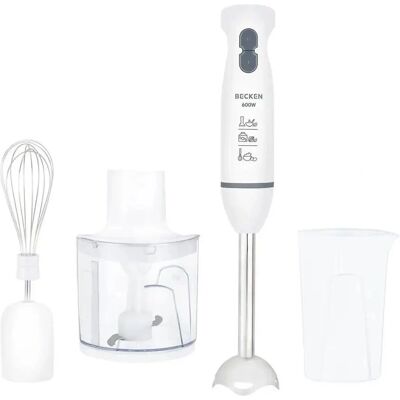 Batidora de Mão Becken BHB4577 - 600W, 2 Velocidades, Branco Batidora de Mão Becken BHB4577 - 600W, 2 Velocidades, Branco