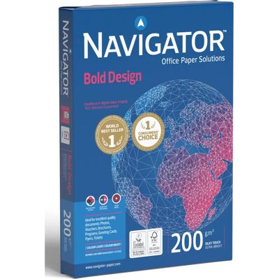 Navigator Bold Design A4 Druckerpapier - 200g/150 Blatt Navigator Bold Design A4 Druckerpapier - 200g/150 Blatt