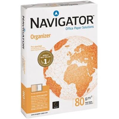 Papel de impressora A4 Navigator - 500 folhas Branca Papel de impressora A4 Navigator - 500 folhas Branca