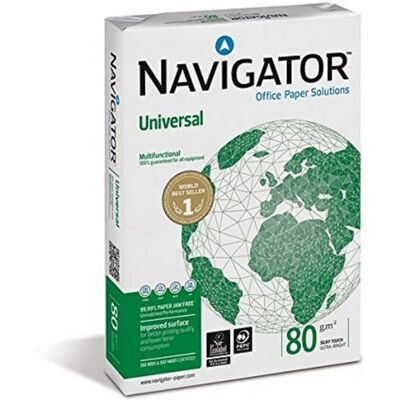 Papier Blanc A3 Navigator - 2500 Feuilles - 80 g/m² - Publicité Papier Blanc A3 Navigator - 2500 Feuilles - 80 g/m² - Publicité