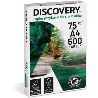 Discovery Kopieerpapier A4 75gsm - Verpakking van 500 Discovery Kopieerpapier A4 75gsm - Verpakking van 500