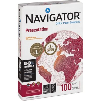 Papel de impressora A4 Navigator 500 folhas Branco - Escritório Papel de impressora A4 Navigator 500 folhas Branco - Escritório