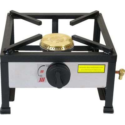 Órwork Cocina portátil a gas - 1 fuego - ø 100 mm - 40x40 cm Órwork Cocina portátil a gas - 1 fuego - ø 100 mm - 40x40 cm