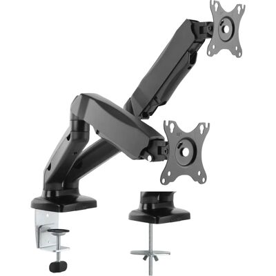 Support de moniteur Napofix DM3200 - 2 écrans 13-27" - Noir - Publicité Support de moniteur Napofix DM3200 - 2 écrans 13-27" - Noir - Publicité