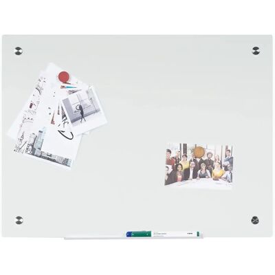 Bi-Office River Pizarra de Vidrio Magnética - Blanco - 60x90cm - Pizarra de Vidrio Bi-Office River Pizarra de Vidrio Magnética - Blanco - 60x90cm - Pizarra de Vidrio