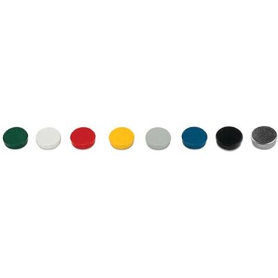 Bi-Office IM130909 Assorted Round Magnets - 30mm Pack of 10 Bi-Office IM130909 Assorted Round Magnets - 30mm Pack of 10