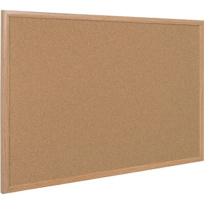 Bi-Office Oak Cork Bulletin Board - Bulletin Board Bi-Office Oak Cork Bulletin Board - Bulletin Board