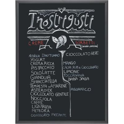Bi-office Tableau noir, cadre noir, 900 x 600 mm Bleu foncé Bi-office Tableau noir, cadre noir, 900 x 600 mm Bleu foncé
