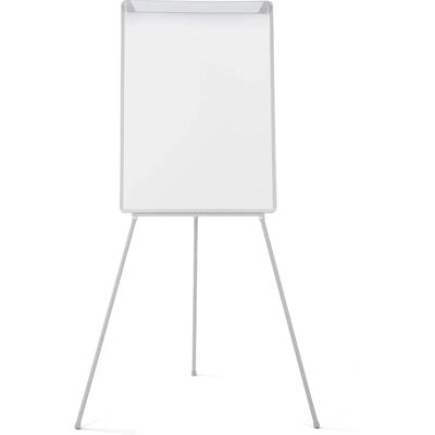 Chevalet Tripode Basic - Surface magnétique en acier laqué - Cadre gris - 70x100cm Chevalet Tripode Basic - Surface magnétique en acier laqué - Cadre gris - 70x100cm