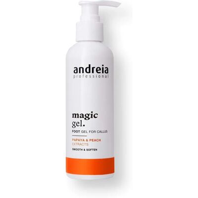 Gel Andreia Magic 200 ml / 20 ml - Gel pour callosités - Publicité Gel Andreia Magic 200 ml / 20 ml - Gel pour callosités - Publicité