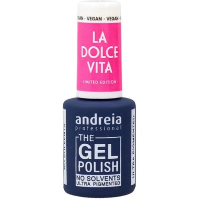 Andreia La Dolce Vita DV5 Vivid Pink Vegansk Gellack - Nagellack Andreia La Dolce Vita DV5 Vivid Pink Vegansk Gellack - Nagellack