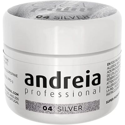 Andreia Gel Paint Prata No 04 - Esmalte em gel Andreia Gel Paint Prata No 04 - Esmalte em gel