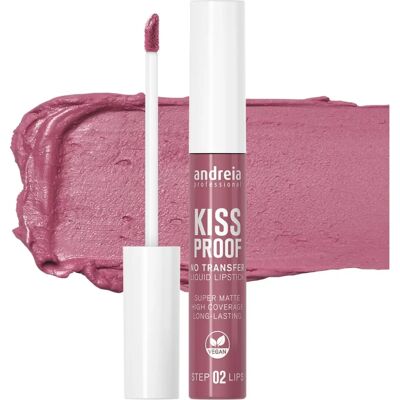 Rouge à lèvres liquide Kissproof d'Andreia Professional - Dusty Rose - Couverture totale - Fini mat - Longue tenue - Végétalien - Publicité Rouge à lèvres liquide Kissproof d'Andreia Professional - Dusty Rose - Couverture totale - Fini mat - Longue tenue - Végétalien - Publicité