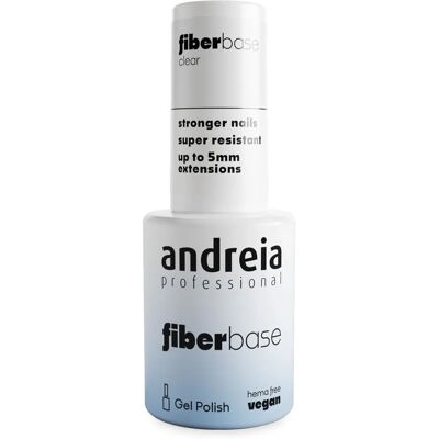 Base de fibre transparente Andreia - Durcisseur d'ongles - Publicité Base de fibre transparente Andreia - Durcisseur d'ongles - Publicité