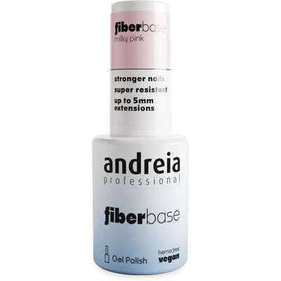Base de fibras Milky Pink da Andreia Professional - Base para gel Base de fibras Milky Pink da Andreia Professional - Base para gel