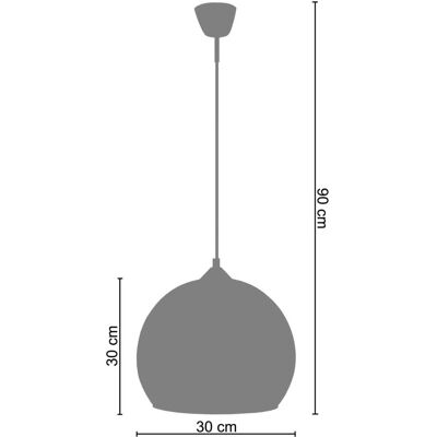 Suspension TOSSEL Actuelle A - Noir et Blanc - E27 - Max 40W - Verre - Publicité Suspension TOSSEL Actuelle A - Noir et Blanc - E27 - Max 40W - Verre - Publicité