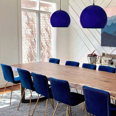 Suspension Tosel Hamilton - Lampe Moderne en Métal Bleu Ajustable - Publicité Suspension Tosel Hamilton - Lampe Moderne en Métal Bleu Ajustable - Publicité