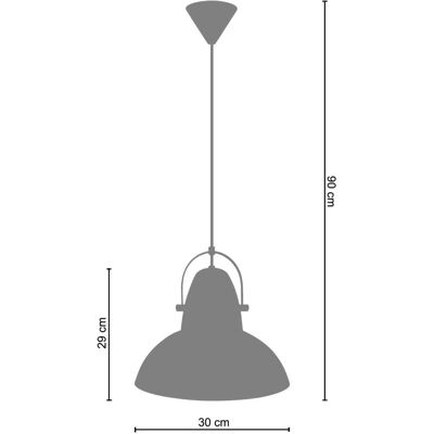 Lampe suspendue moderne H&M métal noir 30x90cm - Publicité Lampe suspendue moderne H&M métal noir 30x90cm - Publicité