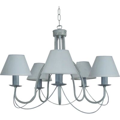 TOSSEL Provençale - Lustre - Perle gris - 78x80cm - Publicité TOSSEL Provençale - Lustre - Perle gris - 78x80cm - Publicité